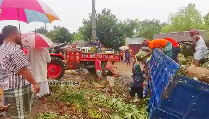 নরসিংদীতে ট্রাকচাপায় প্রাণ গেল ৪ জনের