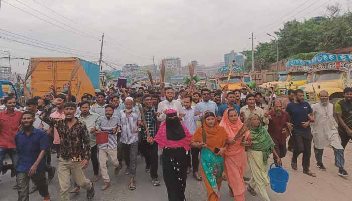 গ্যাস, বিদ্যুৎ ও পানির দাবিতে রাজধানীতে বিএনপির বিক্ষোভ
