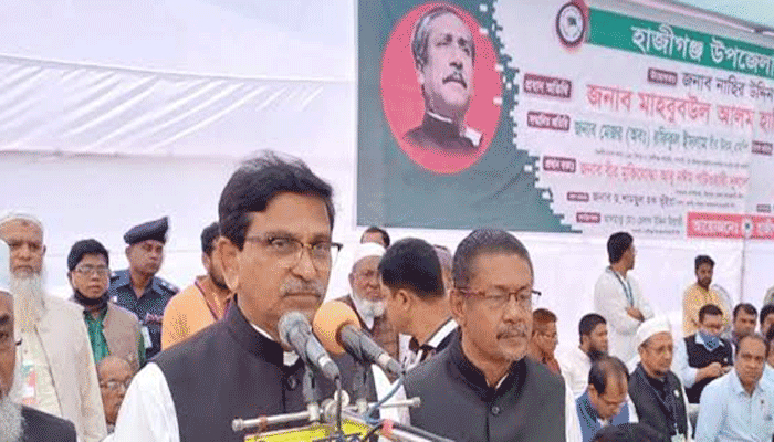 ষড়যন্ত্র করতে মাঠে নামলে জনগণ উচিৎ শিক্ষা দেবে : হানিফ