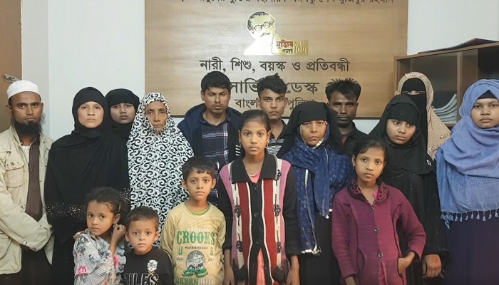 ক্যাম্প থেকে পালানো ১৬ রোহিঙ্গা শ্রীমঙ্গলে আটক