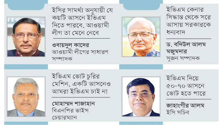 অর্ধশতাধিক আসনে ইভিএমে ভোট