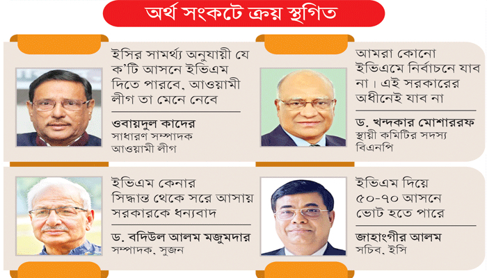 অর্ধশতাধিক আসনে ইভিএমে ভোট
