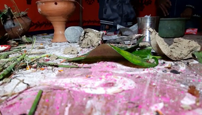 সরস্বতী প্রতিমা ভাঙচুরের অভিযোগ শিক্ষার্থীদের বিরুদ্ধে