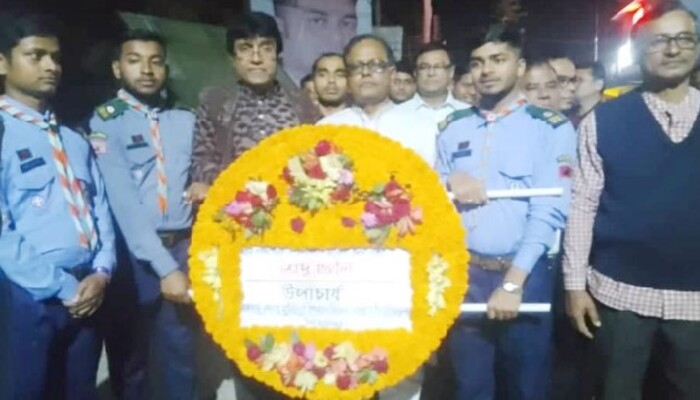 ভাষা শহীদদের প্রতি বশেমুরবিপ্রবিপি উপাচার্যের শ্রদ্ধা