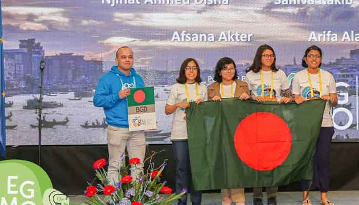 ইউরোপিয়ান গার্লস ম্যাথমেটিক্যাল অলিম্পিয়াডে বাংলাদেশের ৪ পদক ইউরোপিয়ান গার্লস ম্যাথমেটিক্যাল অলিম্পিয়াডে বাংলাদেশের ৪ পদক