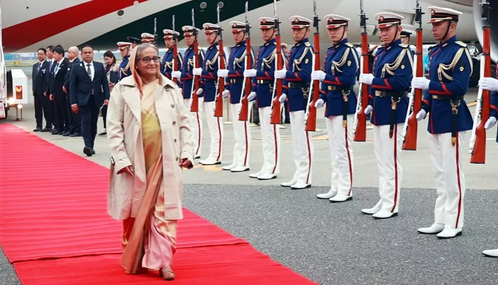 ওয়াশিংটন ডিসির উদ্দেশে টোকিও ছেড়েছেন প্রধানমন্ত্রী