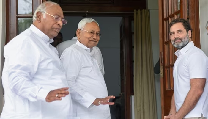 বিজেপিবিরোধী ঐক্য গড়ছেন রাহুল গান্ধী-নীতিশ