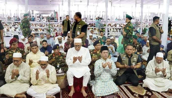 জাতীয় ঈদগাহে রাষ্ট্রপতির ঈদুল ফিতরের নামাজ আদায়