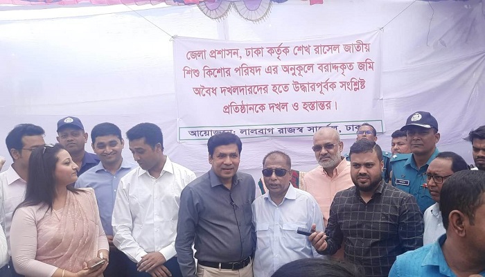 অবৈধ দখলে থাকা ১০০ কোটি টাকার জমি উদ্ধার অবৈধ দখলে থাকা ১০০ কোটি টাকার জমি উদ্ধার