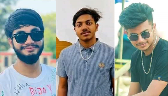 সড়ক দুর্ঘটনায় নিহত ৩ বন্ধুকে পাশাপাশি দাফন