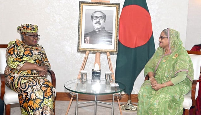 প্রধানমন্ত্রীর সঙ্গে বিশ্ব বাণিজ্য সংস্থার মহাপরিচালকের সাক্ষাৎ প্রধানমন্ত্রীর সঙ্গে বিশ্ব বাণিজ্য সংস্থার মহাপরিচালকের সাক্ষাৎ