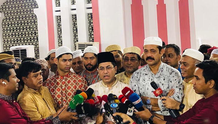 মুষলধারে বৃষ্টির পরেও নির্বিঘ্নে ঈদের নামাজ আদায় হয়েছে: তাপস মুষলধারে বৃষ্টির পরেও নির্বিঘ্নে ঈদের নামাজ আদায় হয়েছে: তাপস