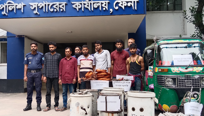 ফেনীতে ট্রান্সফরমার চোর চক্রের ৬ সদস্য গ্রেপ্তার