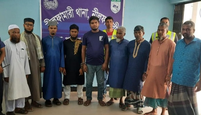নীলফামারীতে জামায়াত-শিবিরের ৯ নেতাকর্মী আটক