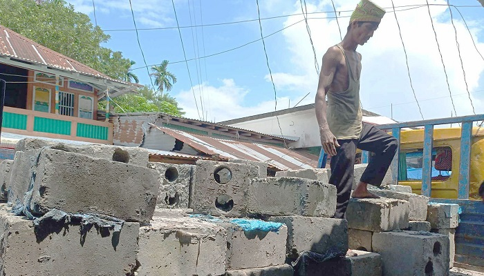 নদীভাঙন রোধে তৈরি অর্ধকোটি টাকার ব্লক ফেরত