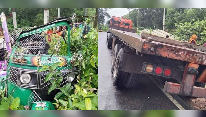 ট্রাক-অটোরিকশা সংঘর্ষে মা-মেয়ে নিহত
