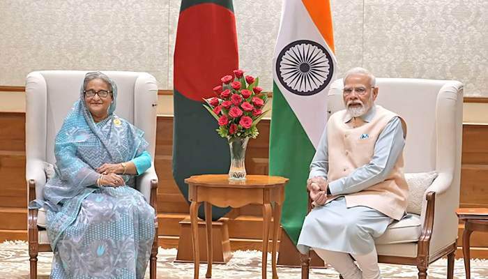 নয়াদিল্লিতে শেখ হাসিনা-নরেন্দ্র মোদির দ্বিপাক্ষিক বৈঠক