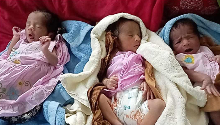 একসঙ্গে তিন সন্তানের বাবা হলেন পুলিশ সদস্য