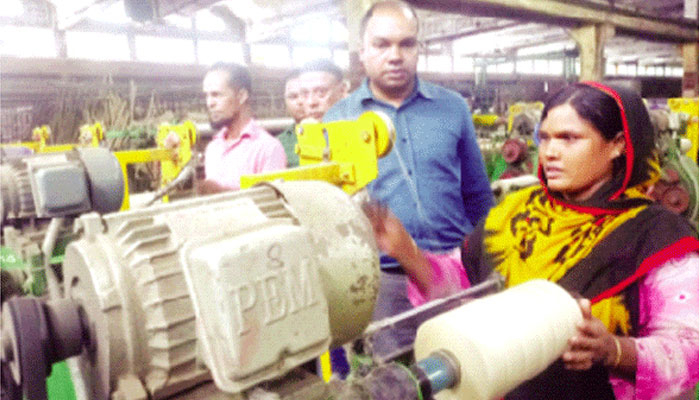 রাঙ্গুনিয়ায় উৎপাদিত সুতা যাচ্ছে ১২ দেশে