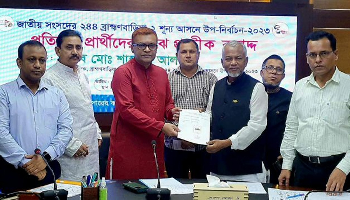 ব্রাহ্মণবাড়িয়া-২ উপনির্বাচন: প্রার্থীদের মাঝে প্রতীক বরাদ্দ ব্রাহ্মণবাড়িয়া-২ উপনির্বাচন: প্রার্থীদের মাঝে প্রতীক বরাদ্দ