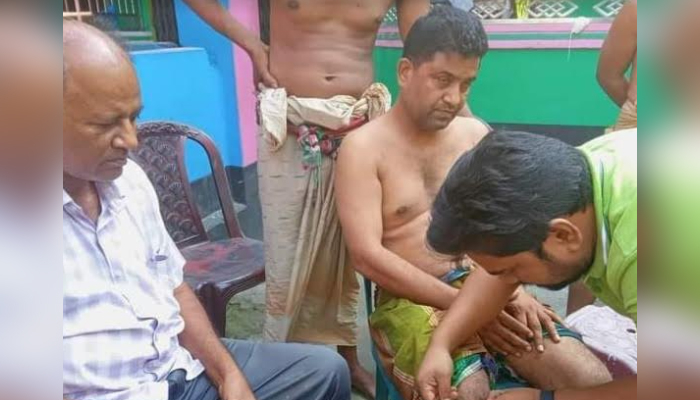 যুবদল নেতাকে দিনে পিটিয়ে রাতে ধরিয়ে দিল পুলিশে
