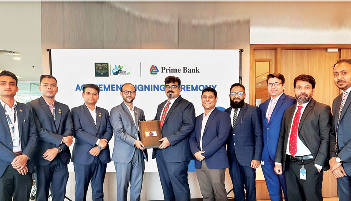 প্রাইম ব্যাংক ও ফর্টিস ডাউনটাউন রিসোর্টের মধ্যে চুক্তি