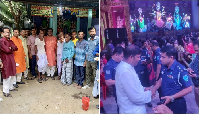 মণ্ডপে মণ্ডপে ঘুরছেন আ.লীগ নেতারা