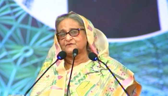 কাওলার জনসভায় যোগ দিয়েছেন শেখ হাসিনা