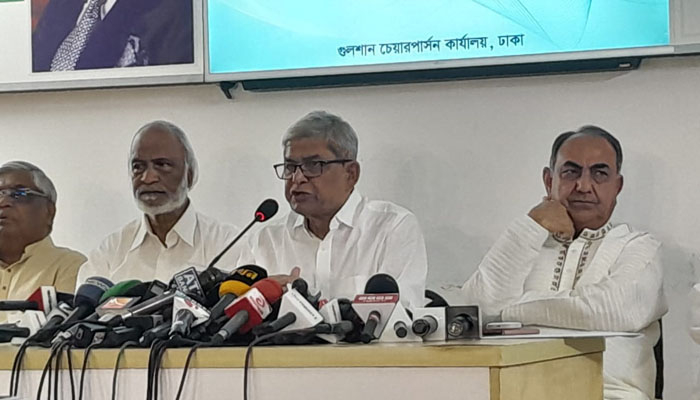 শেখ হাসিনাকে ক্ষমতায় রেখে বিএনপি কোনো নির্বাচনে যাবে না
